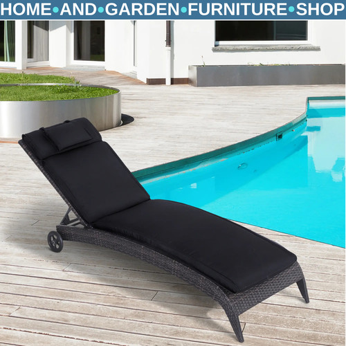 Garden sun lounger cushion - sun,