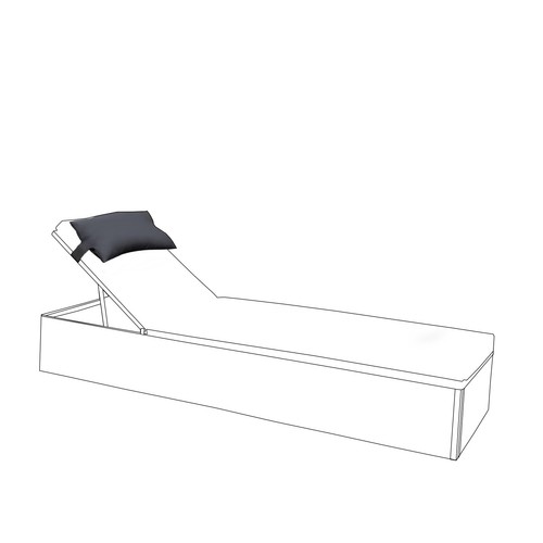 Black neck support - neck, sun